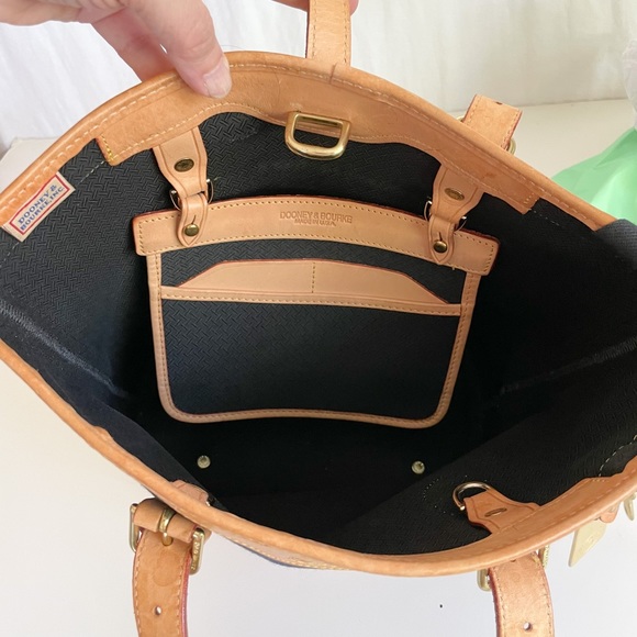 Dooney & Bourke nylon and leather purse navy - Picture 7 of 15